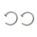 21Pcs/Set Crystal Nose Hoop Ring Bone Bar Pin Cartilage Piercing Studs Jewelr TE