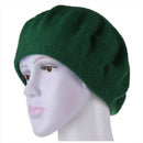 Women's Fashion Casual Beret Beanie Hat dark green