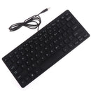 Quiet Small Size 78 Keys Mini MultiEBdia USB Keyboard For Laptop PC Offic lj
