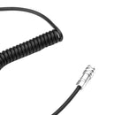 DC Plug Power Supply Cable Right Angle Spiral Cord for BMPCC 4K Camcorders
