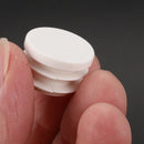 18mm Diameter Plastic White Plug Caps Inserts For Tubes Cap 24 Pieces