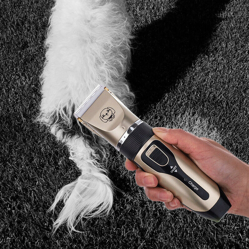 USB Rechargeable Pet Hair Clipper Cat Dog Hair Trimmer Grooming Shaver Set