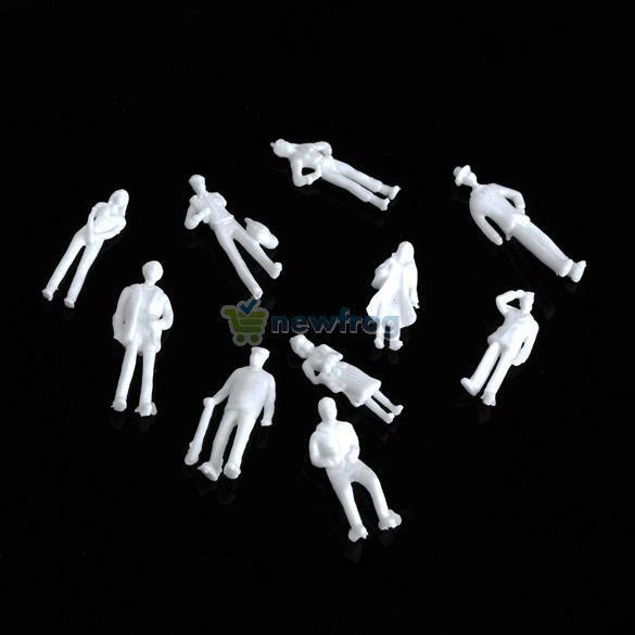 100PCS Figures 1:100 Scaled Models Train Building People None Toxic For Layout