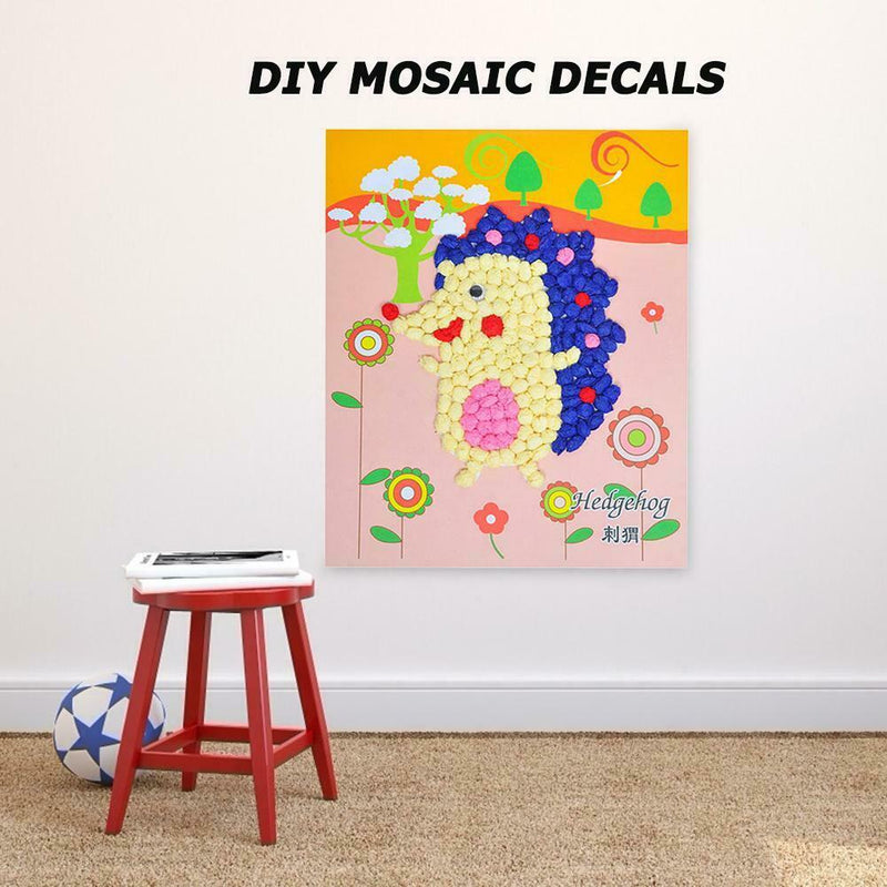 DIY Handmade Paper Rubbing Painting Animals Paper Stickers Children Toys