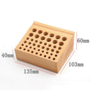 46 Holes Leather Diy Tool Set Solid Wood Storage Table Rack Tool Rack Leath