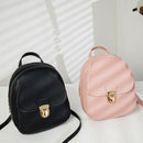 Fashion Backpack Multi-Function Small Backpack Women Pu Leather Shoulder Ha