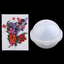 Silicone 100mm Sphere Ball Mould Mold + Real Dried Flower for DIY Ornament