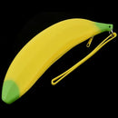Novelty Silicone Portable Banana Pencil Case Bag Coin Purse School Supplies