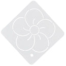 2Pcs Square Flower Embroidery Quilt Template Stencils Drawing Sewing Tools