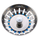 Stainless Steel Kitchen Sink Stopper Plug for Bath Drain Cover Bathroom Drainer
