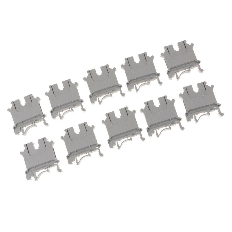10 Pcs DIN  Terminal Block 2 Ways 800A Flame Retardant Plastic