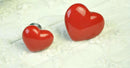Heart Shaped Ceramic Door Drawer Bin Handle Pull Knob Hardware Red 38mm S