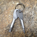 Awesome Multifunction 2 Keys Stain Keychain Pocket Screwdriver EDC Camp  new