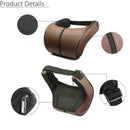 Universal Black PU Leather Car Seat Headrest Cotton Neck Cushion Pillow X5T6