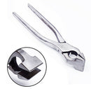 Bent Handle Multifunctional Steel Plier Flat Nose Leather Edge Adjustment Bag