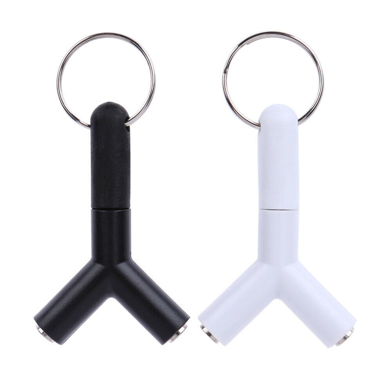 2Pcs 3.5mm Male to 2Female Stereo Audio Headphone Earphone Splitter Adapter A
