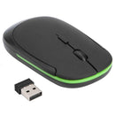 2.4G Wireless Mouse Optical 4 Button 1600DPI Mice w/USB Receiver (Black) A