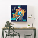 5D DIY Full Drill Diamond Painting Girl Embroidery Mosaic Kit Home Decor