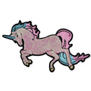 Embroidered Patches Big Horse Sequin Patch Iron On Fabric Badge Sew On'Appliques