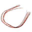 10pcs T0603WM Pre-soldered Micro Litz Wired Leads Red SMD Led 200mm Length