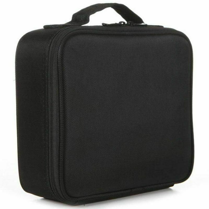 Portable Mini Travel Make Up Cosmetic Bag Case Large Capacity Double Layer  H7O2