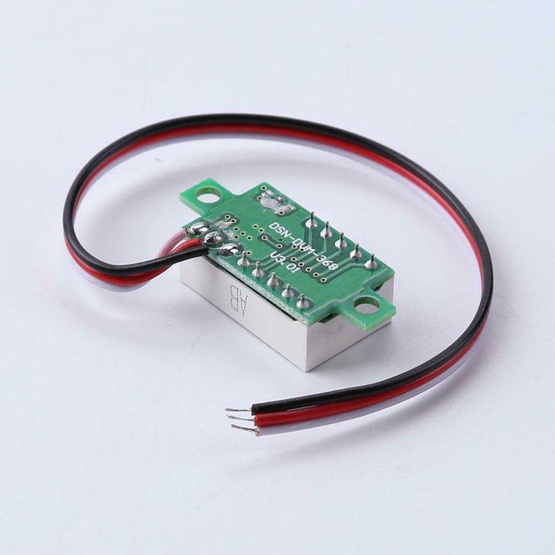 0.36inch LED Digital Voltmeter DC0-100V Three Line Volt Meter(Blue)