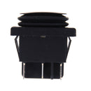12V Black Waterproof 6Pin DPDT Self Locking Rectangle Rocker Switch 3C