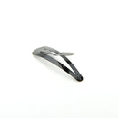 100 Pcs Girls Kids Hair Snap Clips Black Metal BB Hairclip Accessories 5cm S Nw