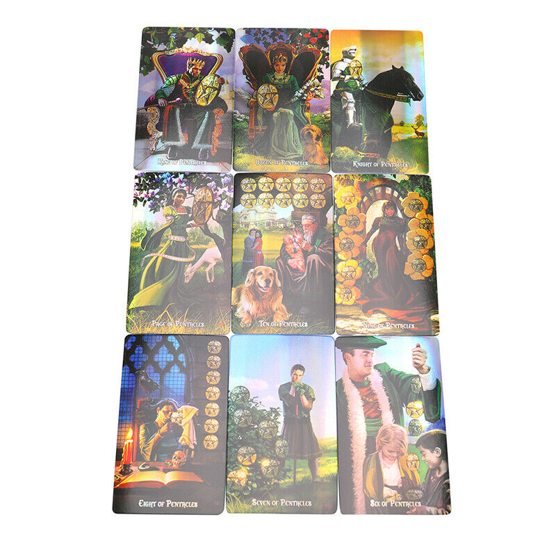 Holographic Tarot Cards Of Witches Divination Fate Oracle Party Deck Board G Hn