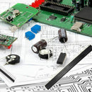 62Pcs PCB Board Kit Includes 32Pcs Double Sided Prototype Boards, 20Pcs Hea F3H5