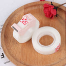 2pcs adhesive tape with small tape cutting invisible tape portable stationery