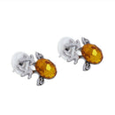 Earrings Luxury Three Dimensional Christmas Reindeer Stud Earrings Yellow