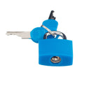Travel Mini Padlock with 2 Keys for Luggage Suitcase Bag 22 x 34mm Dark Blue