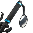 Bicycle Rearview Mirrors Wide-angle Convex Mirror Cycling Silicone Handle JR