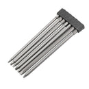 7 PCS Electric Square Screwdriver Bit Set S2 + Surface Blasting Hex Handle