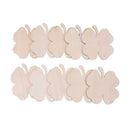 10pcs Four-leaf Clovers Wood Ornament DIY Craft Home Party Hanging Decor