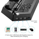 Vertical Stand & Cooling Fan Controller Charging Dock Station For PlayStation 4