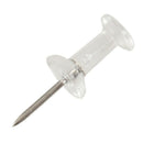 100 Pcs Push Pin Thumb Tack Clear Color 3/8inch Drawing Cork Board Office P