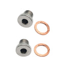 2Pcs M12 x 1.25mm Oxygen o2 Lambda Sensor blanking Plug Cap Stainless Steel