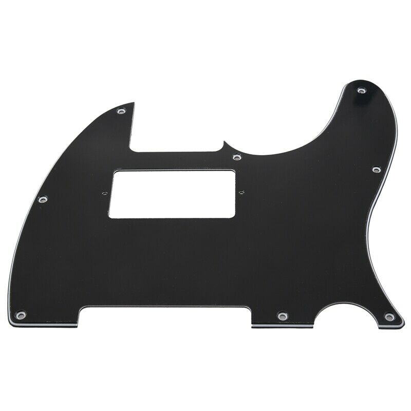 Black 3 PLY Electric Guitar Humbucker Pickup Cut Pickguards For Tele Style