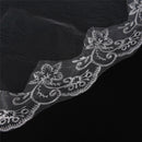 White Ivory Cathedral Length Lace Edge Bride Wedding Bridal Long  150C M&E