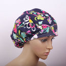 2pcs Women Ladies Flower Scrub Surgery Cap Nurses   Chemo Hat