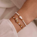 2Pcs/set Hand-knitted Beaded Shell Conch Bracelets Jewel Hot Fashion Ladies X1T9