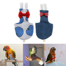2 Pcs Flexible Cloth Breathable Cockatiel Parrot Bird Diaper Nappy Flight Suit -