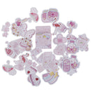 46pcs/box Pink Girlhood DIY Diary Stickers Paper Lables Gifts Packaging Decor BX
