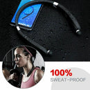 Bluetooth Headphones Wireless Neckband Headset - Sweatproof Foldable Earpho