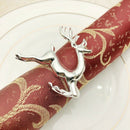 6PCS Napkin Rings in Elk Deer Shape Decorative Table Napkin Rings for Chris