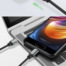 USB Type-C to USB-C 3.1 Nylon Braided 3A Charging Cable Male to Male Data Cable