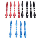 12Pcs Darts Shafts Aluminum Stem Shafts 3 Colors 2BA Thread Dart Replaceme NMJ.