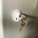 Aluminum Alloy Door Window Lock Child Safety Door Security Lock (White) A